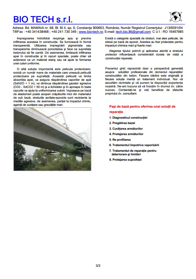 Repararea betonului